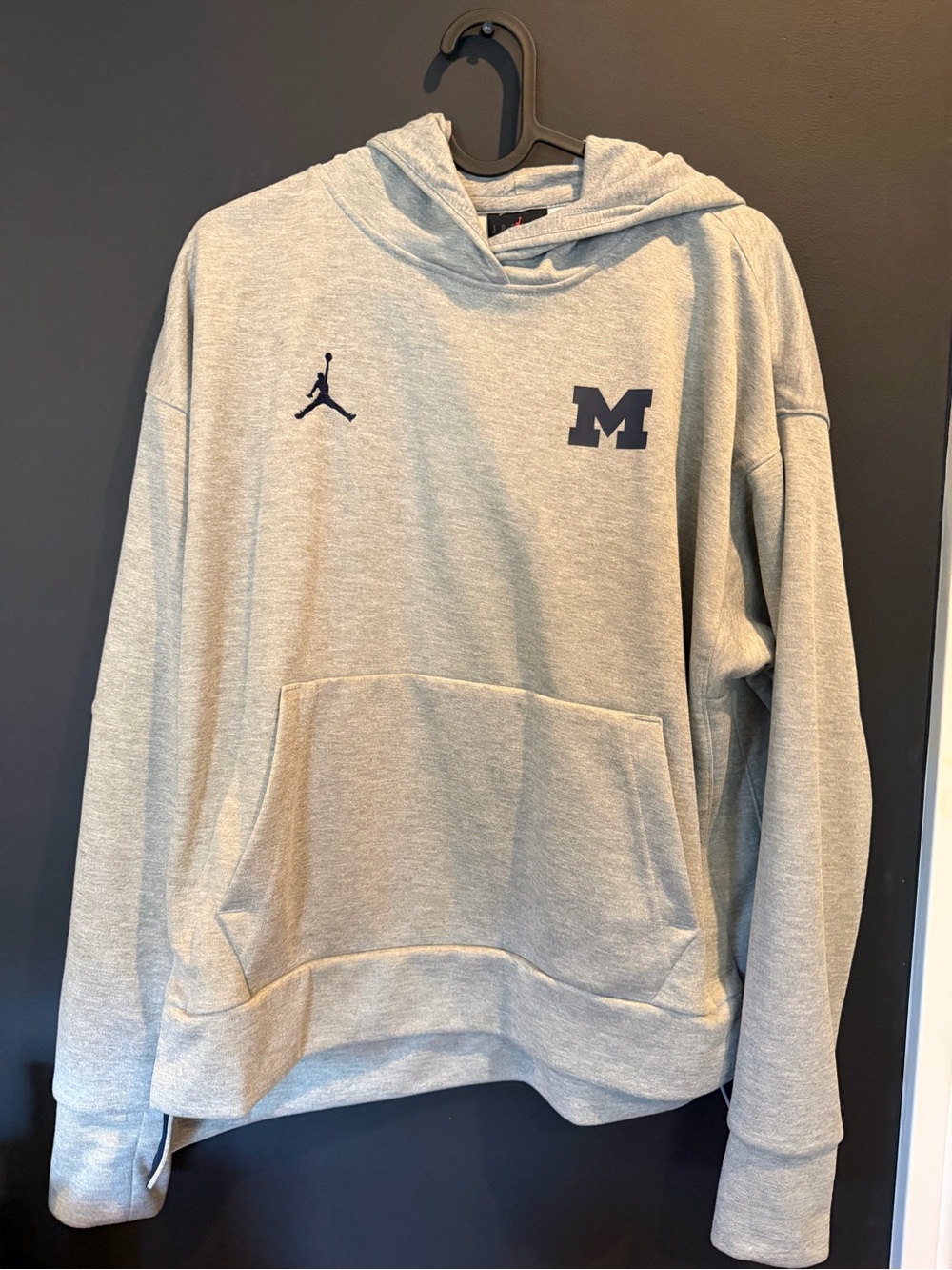 Michigan Gray Hoodie size medium